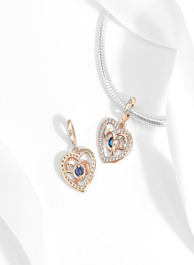 DATOUQI Zodiac Sign Charm for Bracelets and Necklaces Rose Gold 925 Sterling Silver Aries Charm, 12 Horoscope Constellation Birthstone Beads (Aries (3.21 - 4.19) - Image 4